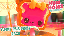 NUM NOMS YUMMY PB'S DERBY RACE WEBISODE